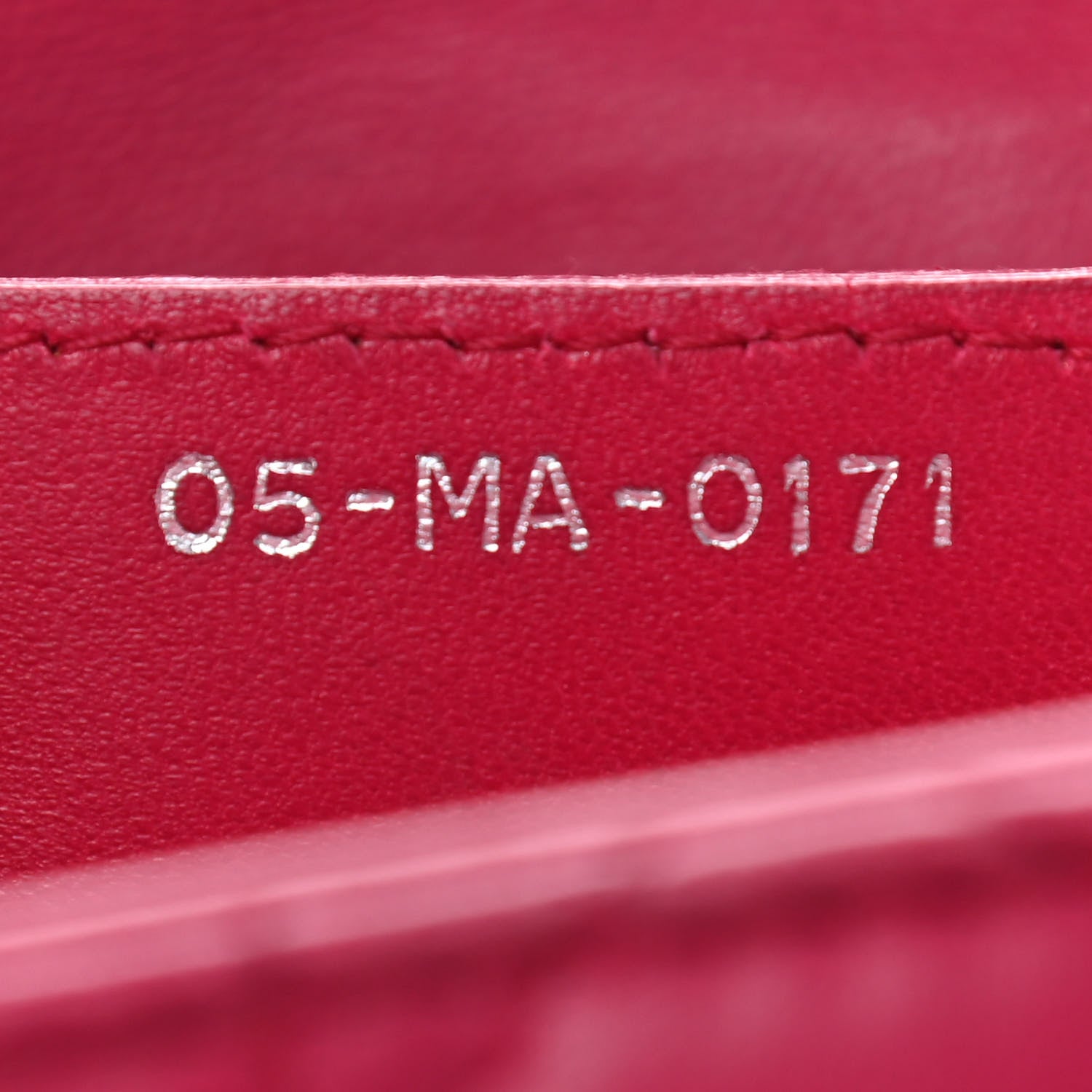 Christian Dior Lambskin Cannage Large Lady Dior Fuchsia 7 of 14