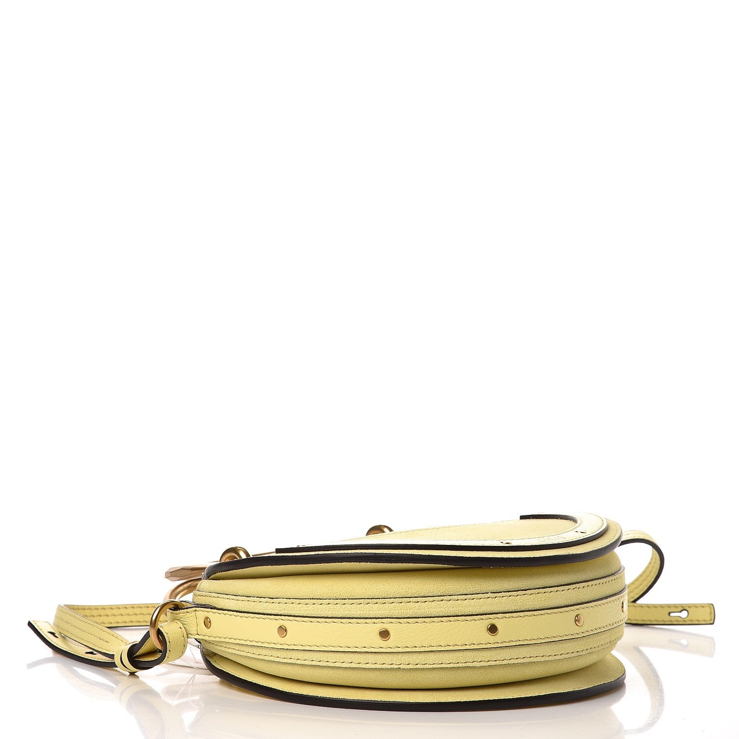 Chloe Calfskin Suede Small Pixie Bag Lemonade 4 of 7
