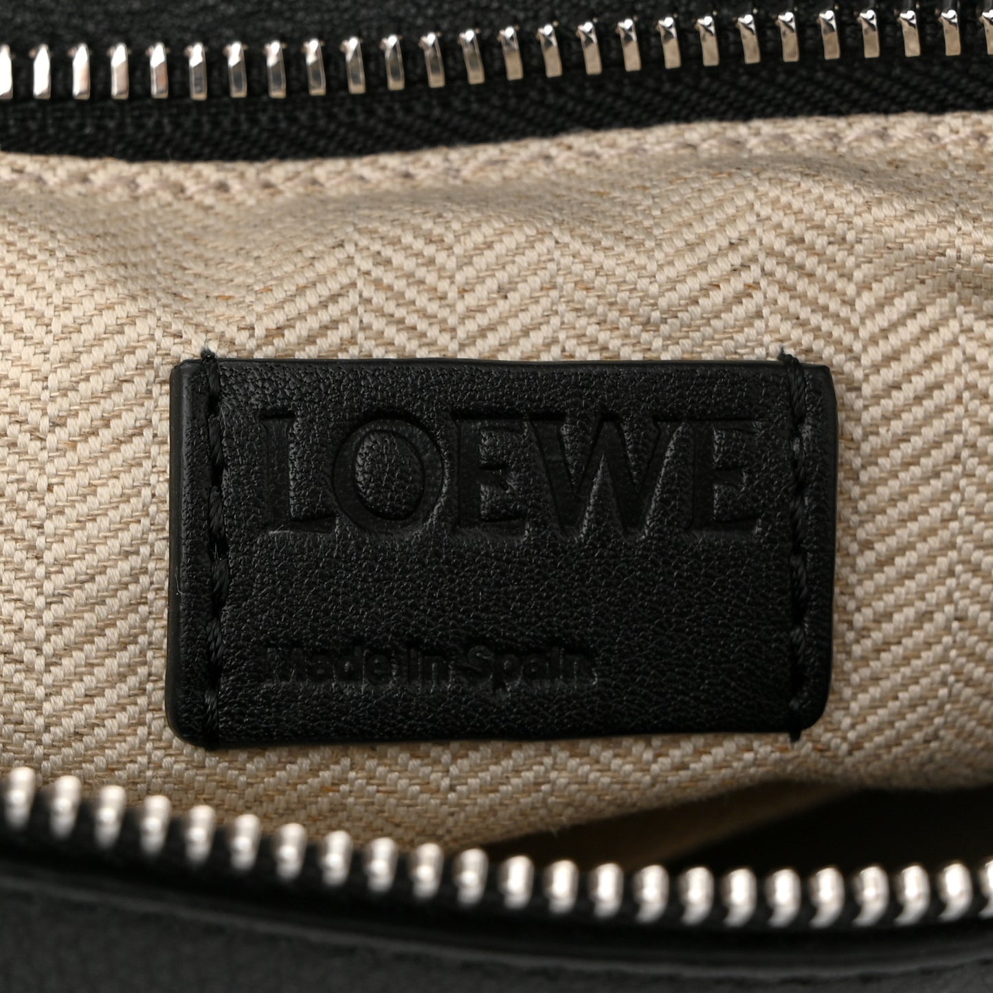 Calfskin Small Puzzle Bag Black