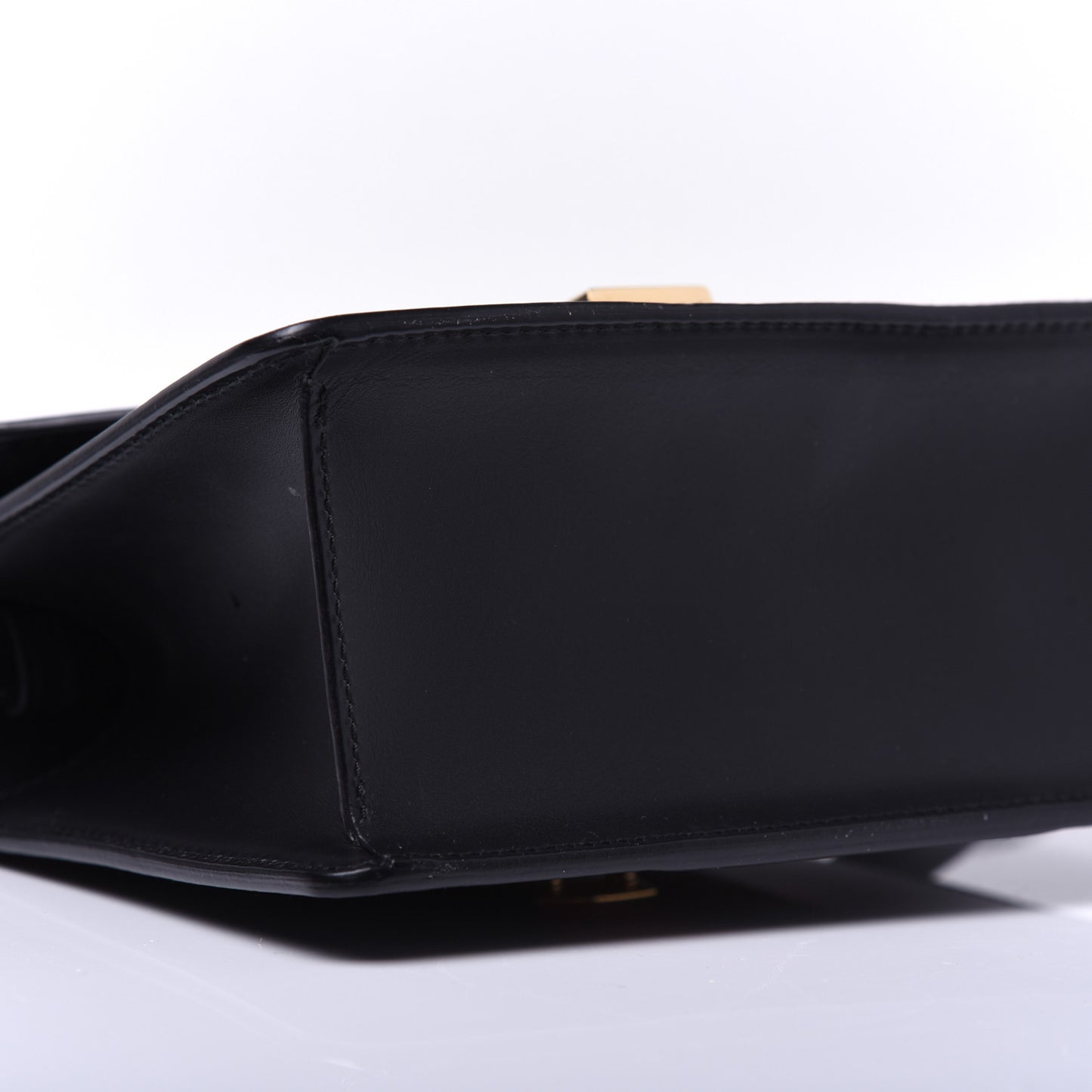 Calfskin Mini Sylvie Top Handle Bag Black