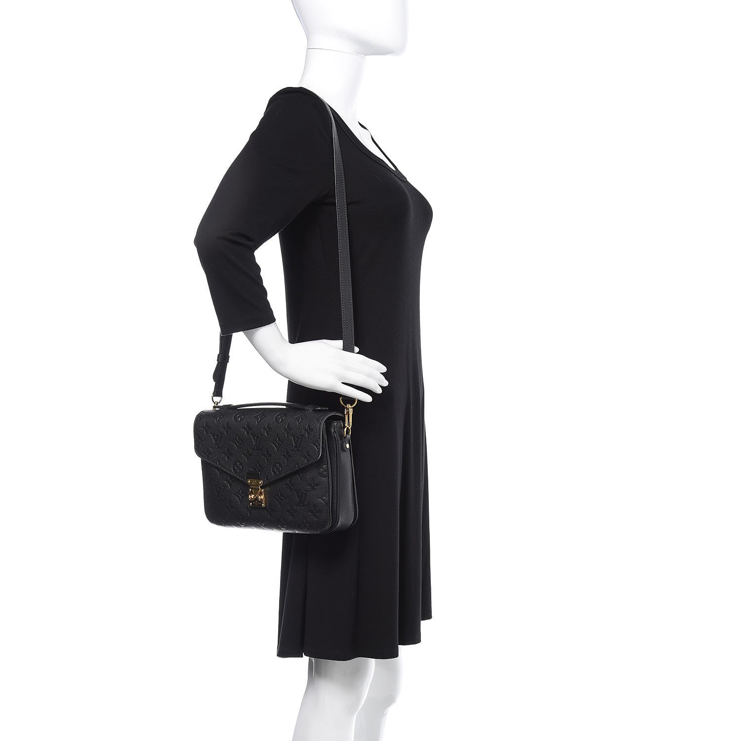 Louis Vuitton Empreinte Pochette Metis Black 2 of 13
