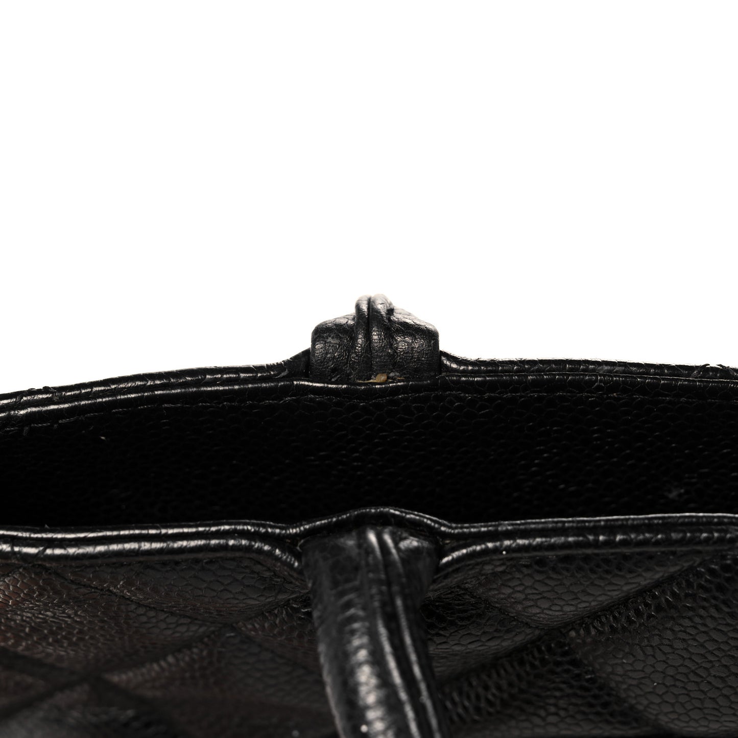 Caviar Quilted Medallion Tote Black