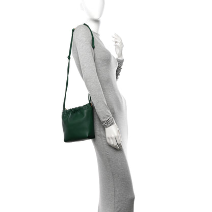Valentino Garavani Nappa Mini Vlogo Pouf Bucket Bag Amazon Green 2 of 11