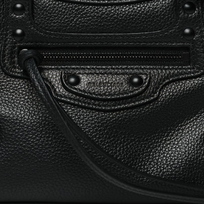 Balenciaga Grained Calfskin Neo Classic Black Hardware Mini City Black 7 of 9