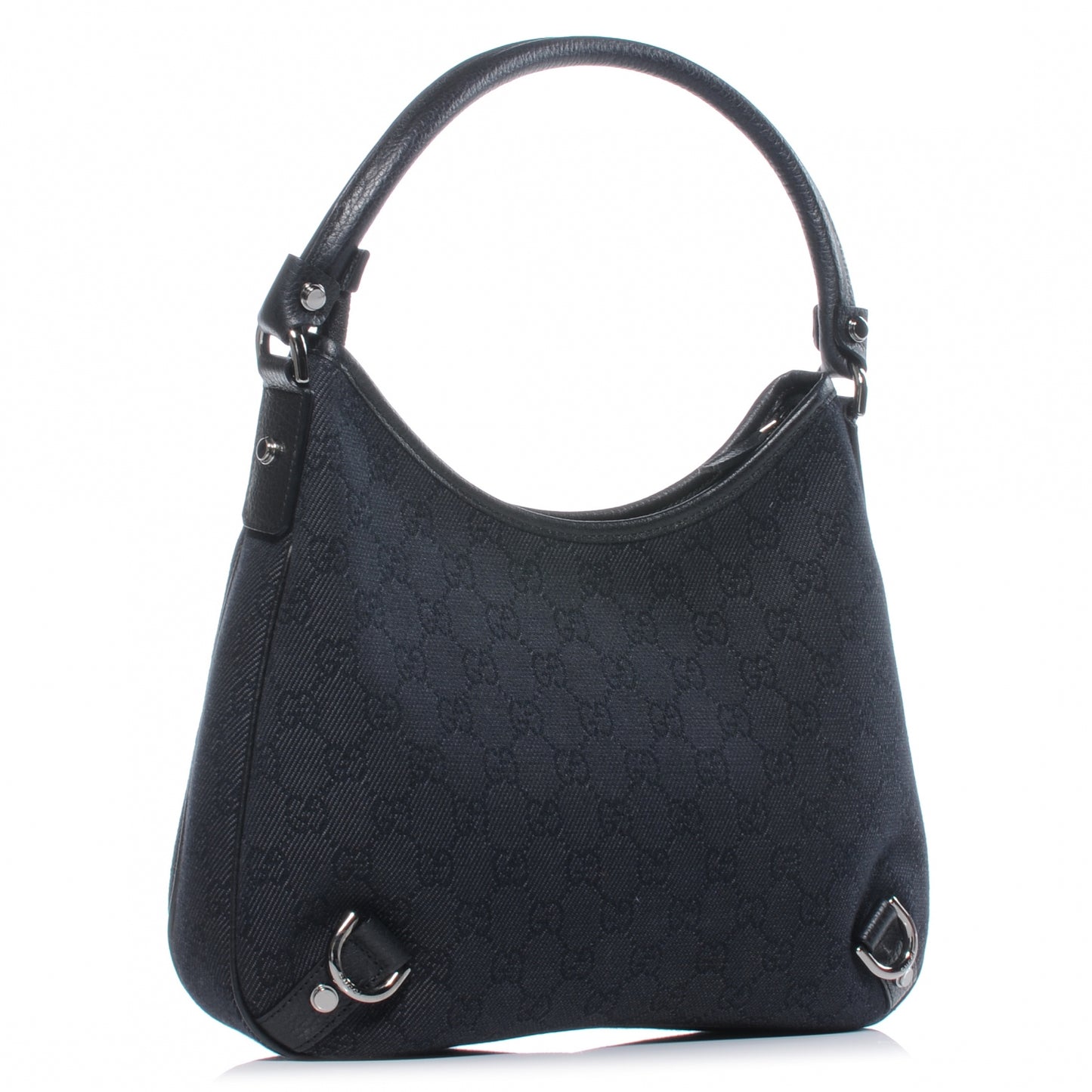 Monogram Small Abbey Hobo Black