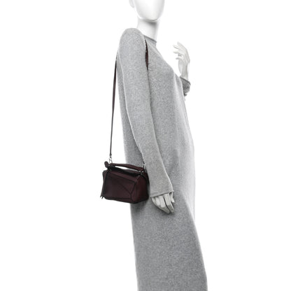 Loewe Calfskin Mini Puzzle Bag Dark Burgundy 2 of 10