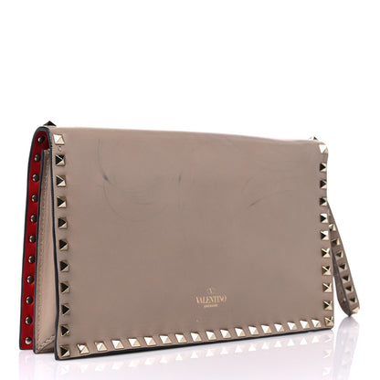 Valentino Garavani Nappa Rockstud Wristlet Clutch Poudre 4 of 15