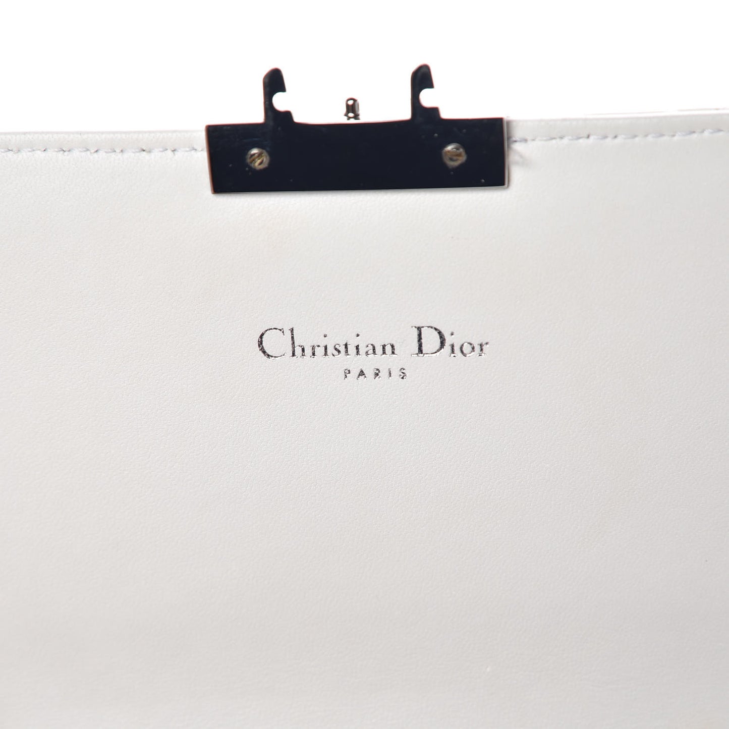 Lambskin Cannage Miss Dior Promenade Pouch White