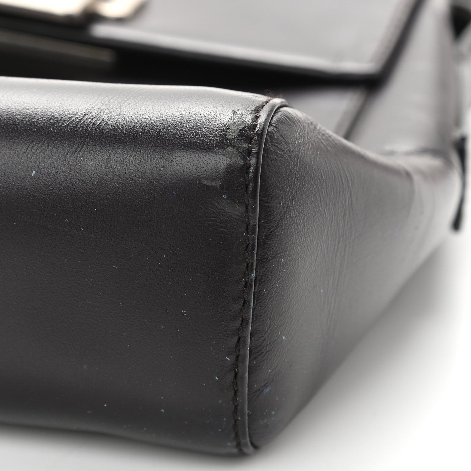 Prada Soft Calfskin Flap Crossbody Bag Black 9 of 10