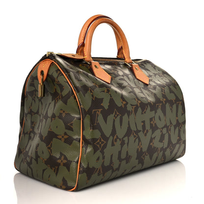 Louis Vuitton Monogram Graffiti Speedy 30 Kaki 3 of 16