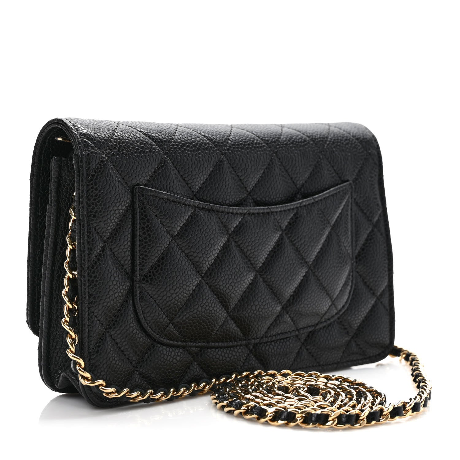 Chanel Caviar Quilted Wallet on Chain WOC Black 2 of 10
