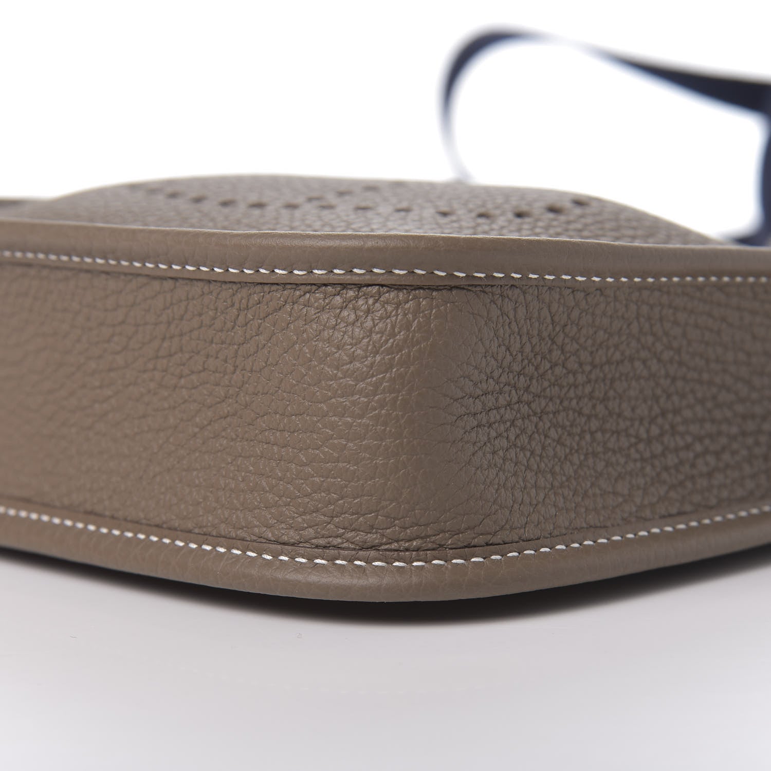 Hermes Taurillon Clemence Amazone Evelyne TPM Etoupe Bleu Indigo 9 of 11