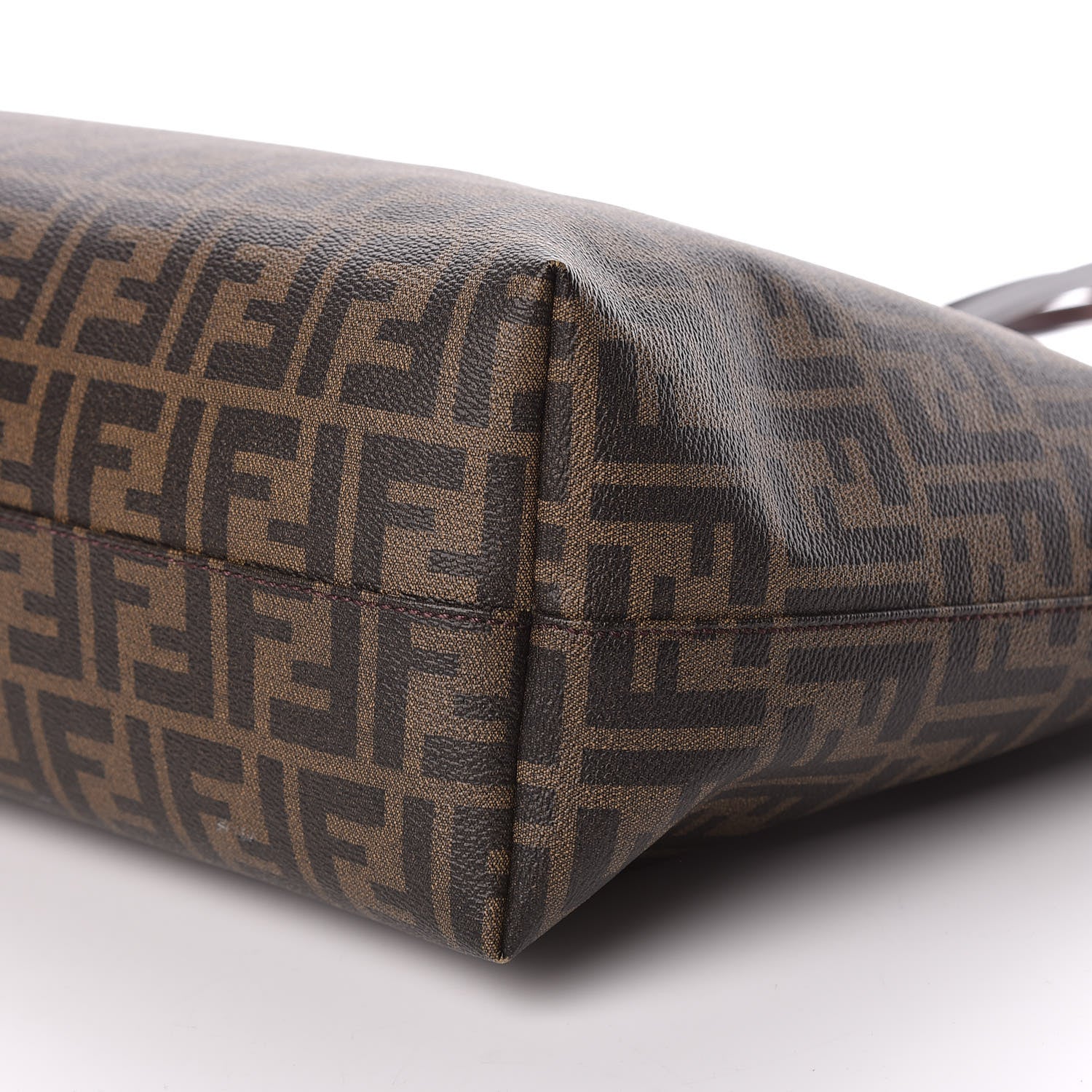 Fendi Zucca Spalmati Medium Roll Tote Tobacco Moro 7 of 15