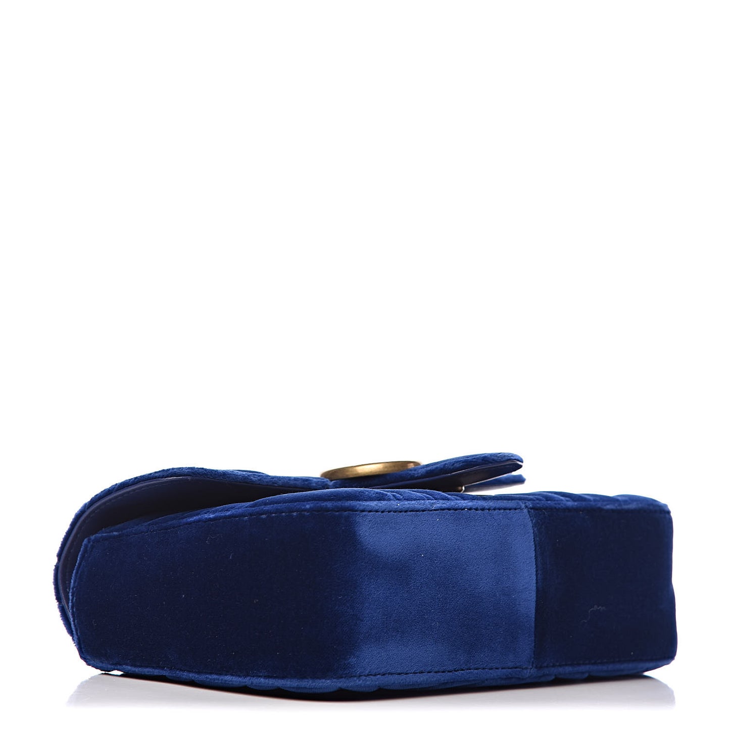 Velvet Matelasse Mini GG Marmont Shoulder Bag Cobalt Blue