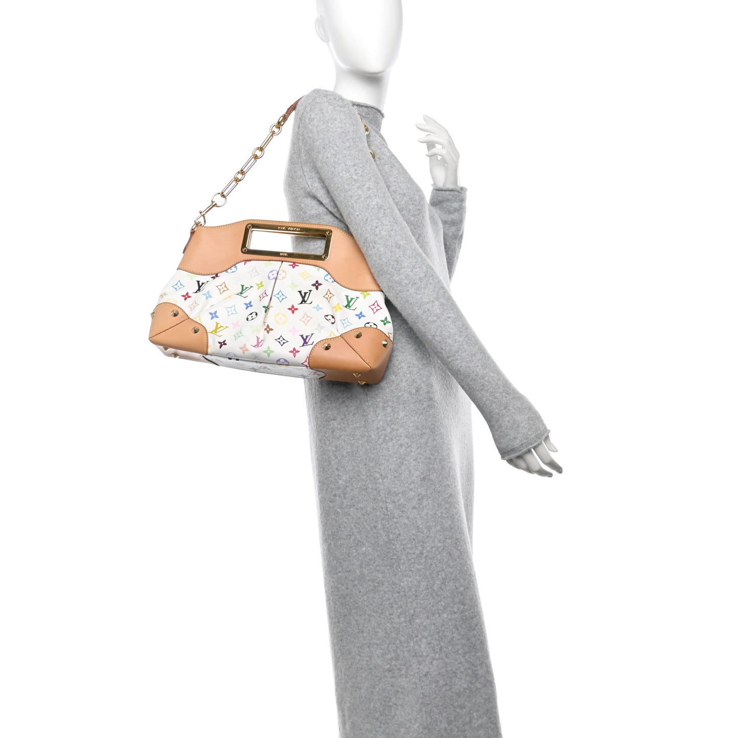 Monogram Multicolor Judy MM White