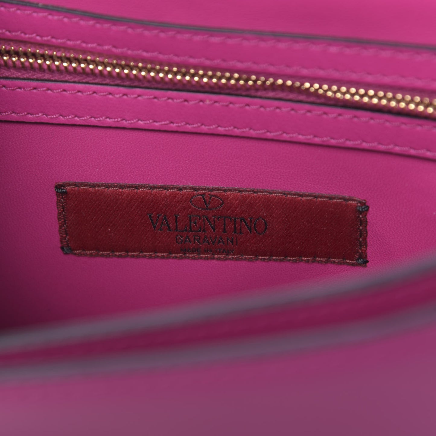 Vitello Turnlock Flap Shoulder Bag Deep Cyclamin