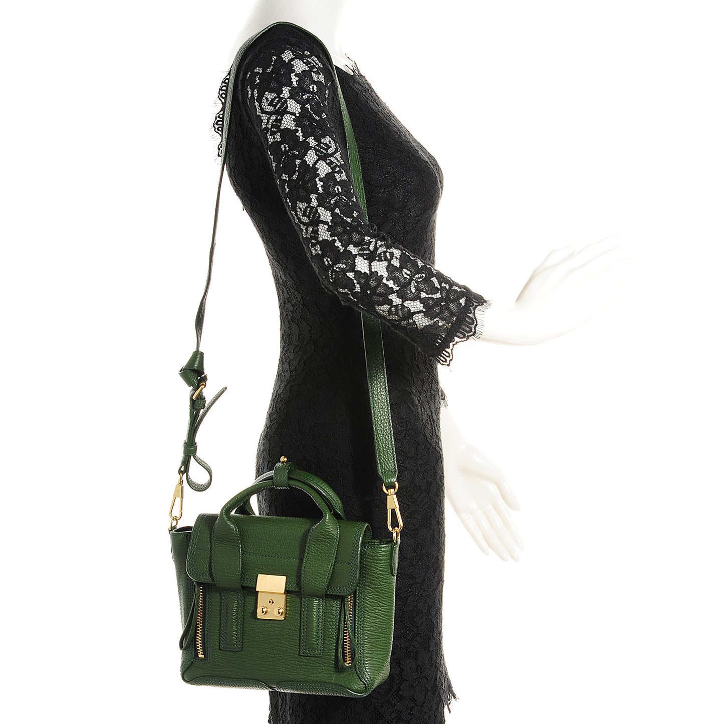 3.1 Leather Mini Pashli Satchel Jade
