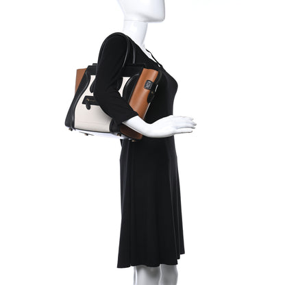 Celine Baby Grained Calfskin Tri-color Micro Luggage White 2 of 11