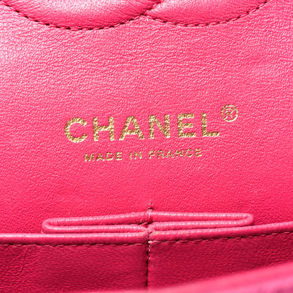 Chanel Velvet Quilted Medium Double Flap Pink 6 of 16