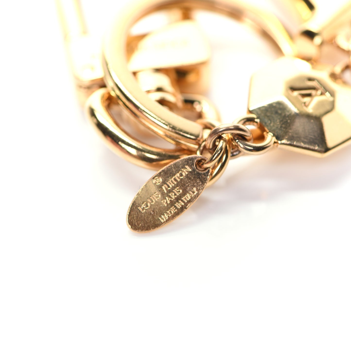 LV Facettes Bag Charm Key Holder Gold
