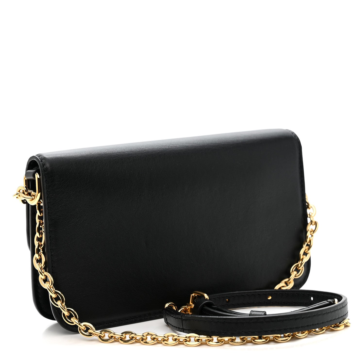 Louis Vuitton Calfskin LV Bloom Wallet On Chain Black 3 of 9