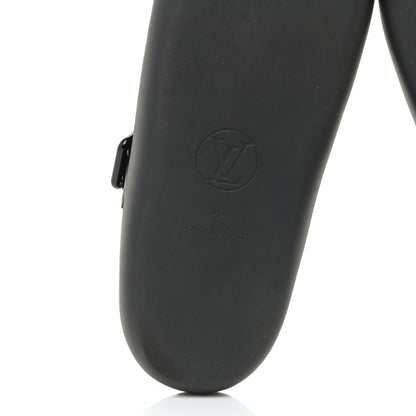 Louis Vuitton Monogram Sunbath Flat Mule Sandals 38 Black 8 of 12
