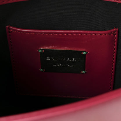 Bulgari Calfskin Galuchat Serpenti Forever Crossbody Bag Dark Pink 6 of 9