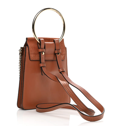 Chloe Suede Calfskin Mini Faye Bracelet Bag Tobacco 3 of 11