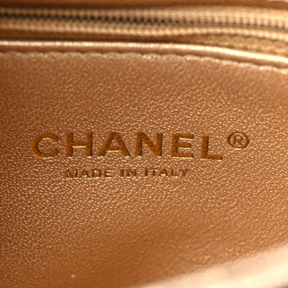 Chanel Metallic Lambskin Quilted Small Trendy CC Flap Dual Handle Bag Gold 6 of 10