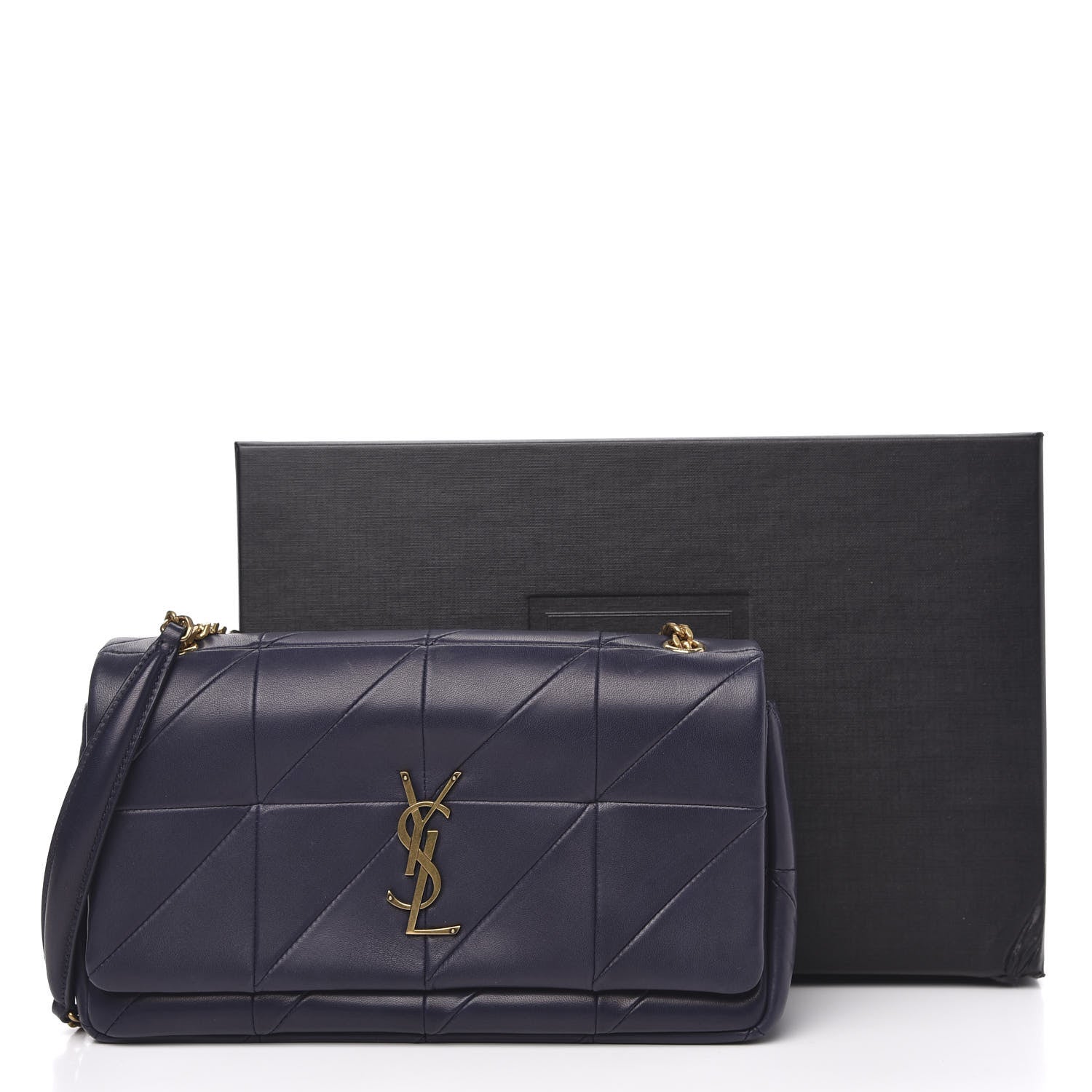 Saint Laurent Lambskin Patchwork Monogram Medium Jamie Dark Notte 13 of 13