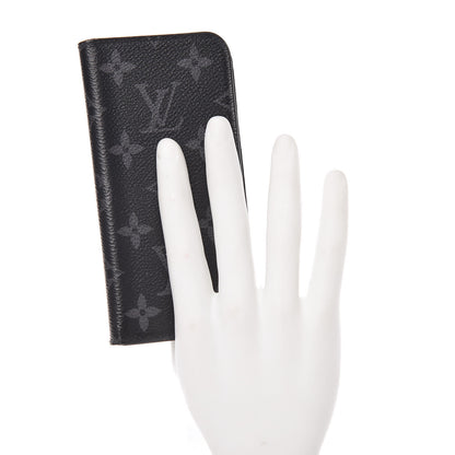 Louis Vuitton Monogram Eclipse iPhone X Folio Case 2 of 8
