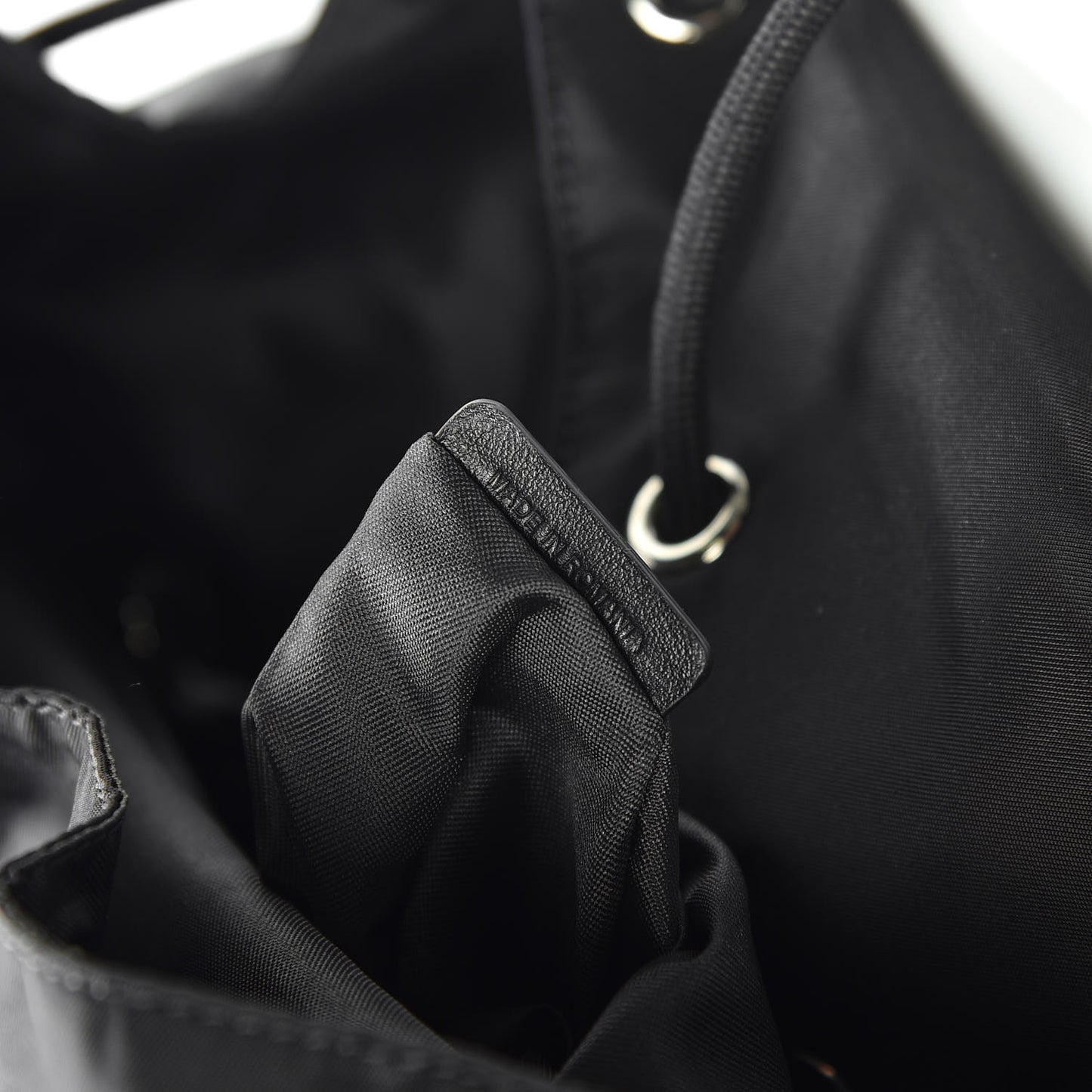 Nylon Light 3 Backpack Black White