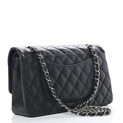 Chanel Caviar Quilted Medium Double Flap Black 3 of 19