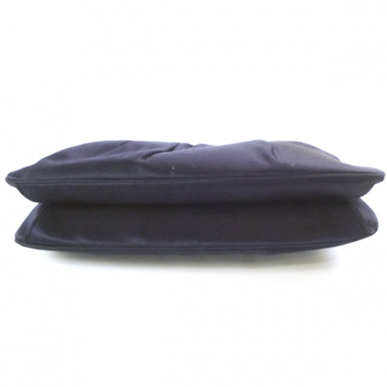 Satin Evening Bag Navy