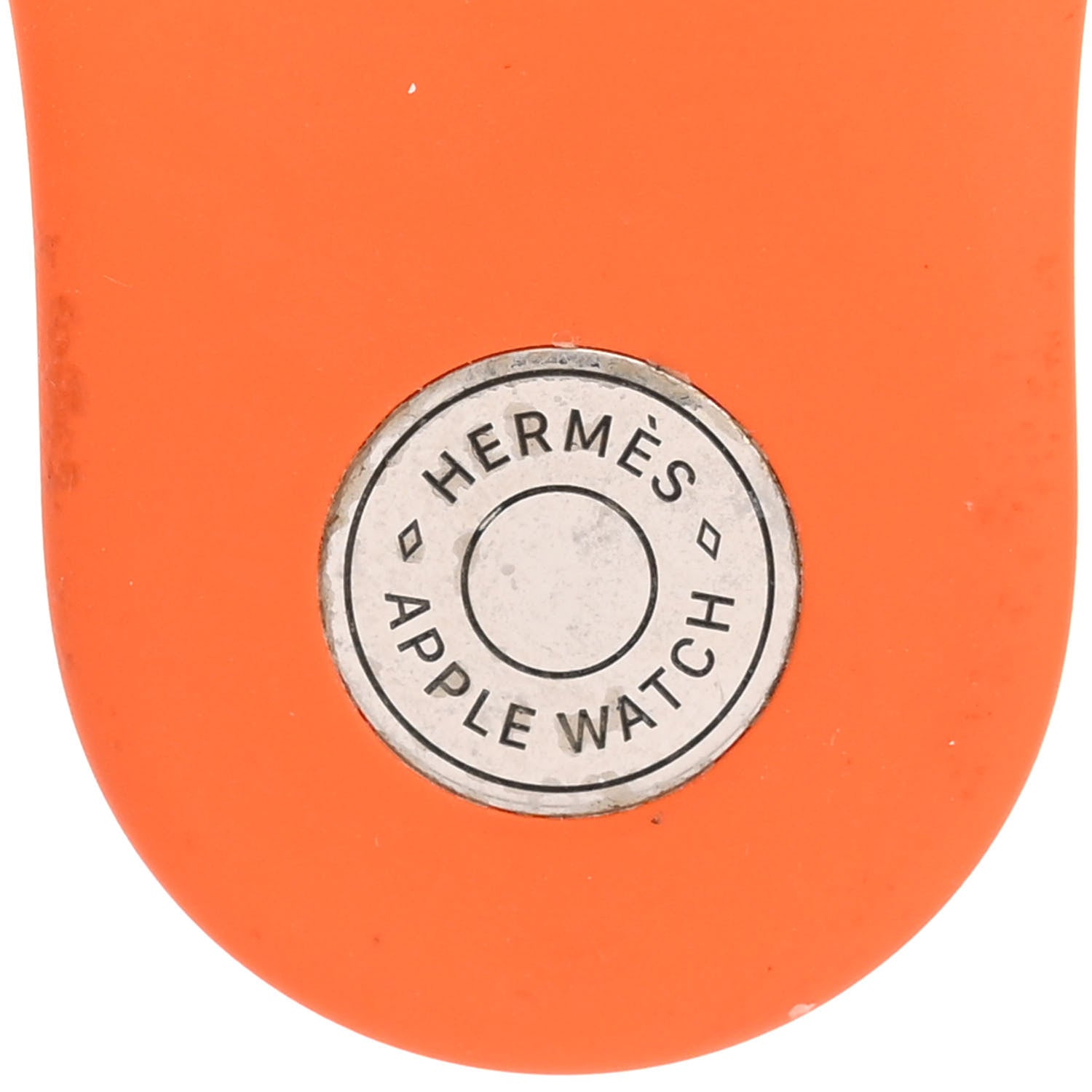 Hermes Silicone 44mm Apple Sports Watch Single Tour Band M/L Orange 3 of 5