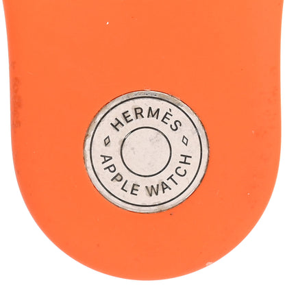 Hermes Silicone 44mm Apple Sports Watch Single Tour Band M/L Orange 3 of 5