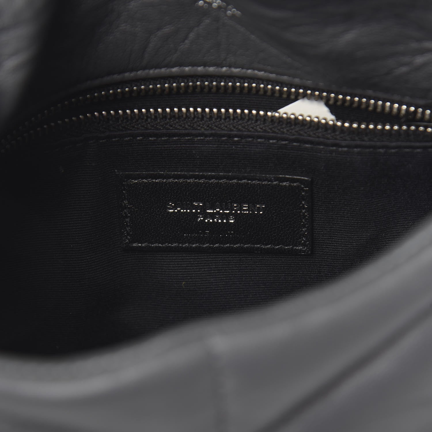 Saint Laurent Lambskin Quilted Toy Loulou Puffer Monogram Chain Satchel Storm 6 of 9