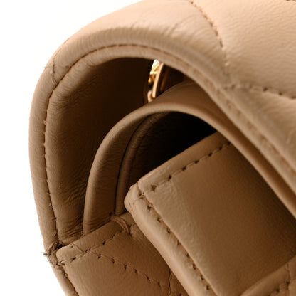 Chanel Lambskin Quilted Medium Double Flap Beige 13 of 13