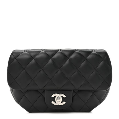Chanel Calfskin Quilted CC Uniform Flap Belt Bag Black 1 of 10