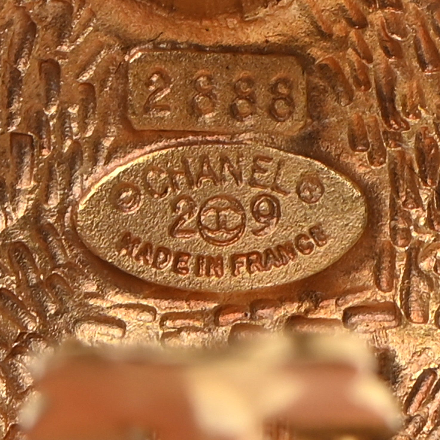 Chanel CC Diamond Shaped Clip On Earrings Gold 4 of 4
