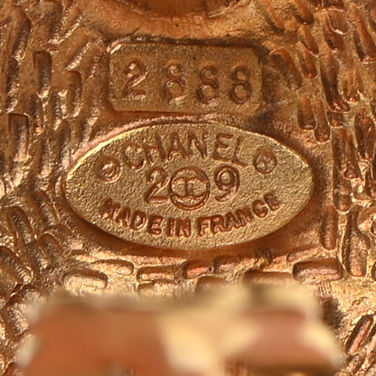 Chanel CC Diamond Shaped Clip On Earrings Gold 4 of 4