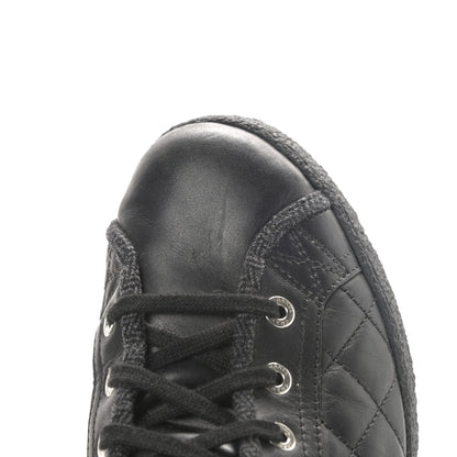 Chanel Lambskin Quilted High Top Sneakers 38.5 Black 10 of 10
