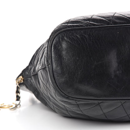 Chanel Lambskin Quilted Shoulder Bag Black 8 of 10