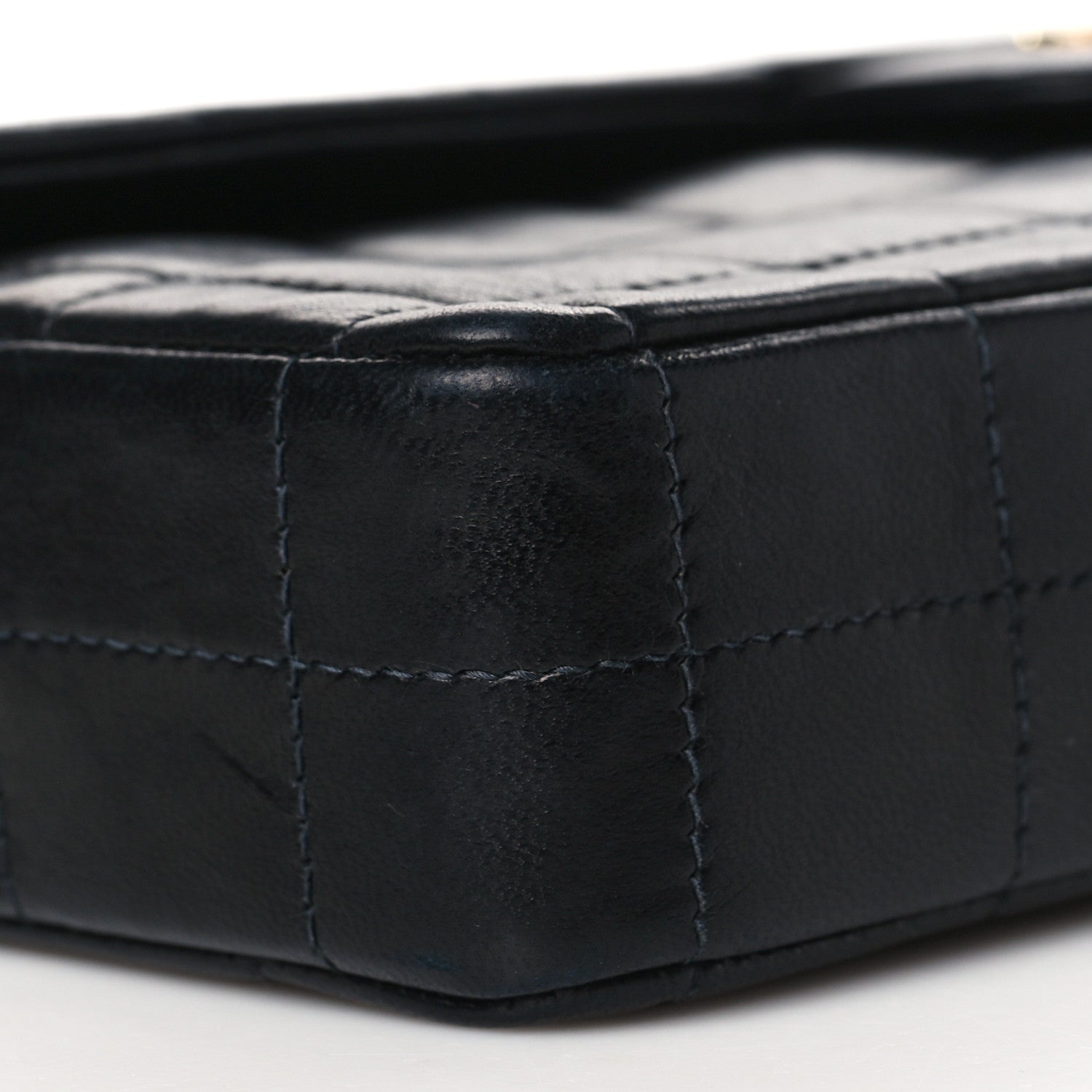 Chanel Lambskin East West Chocolate Bar Flap Black 8 of 9