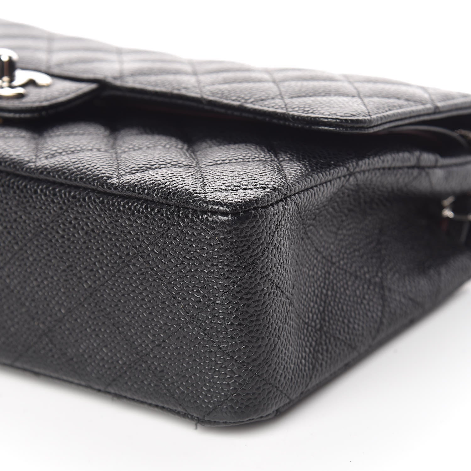 Chanel Caviar Quilted Medium Double Flap Black 7 of 11