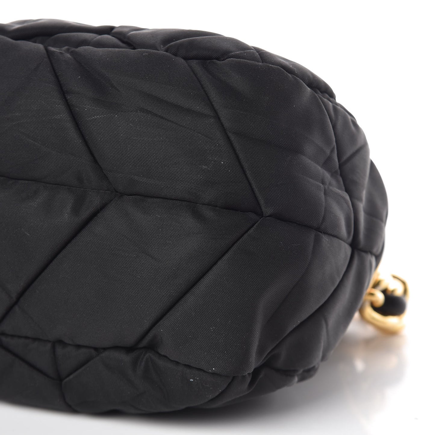 Tessuto Nylon Chevron Bag Black