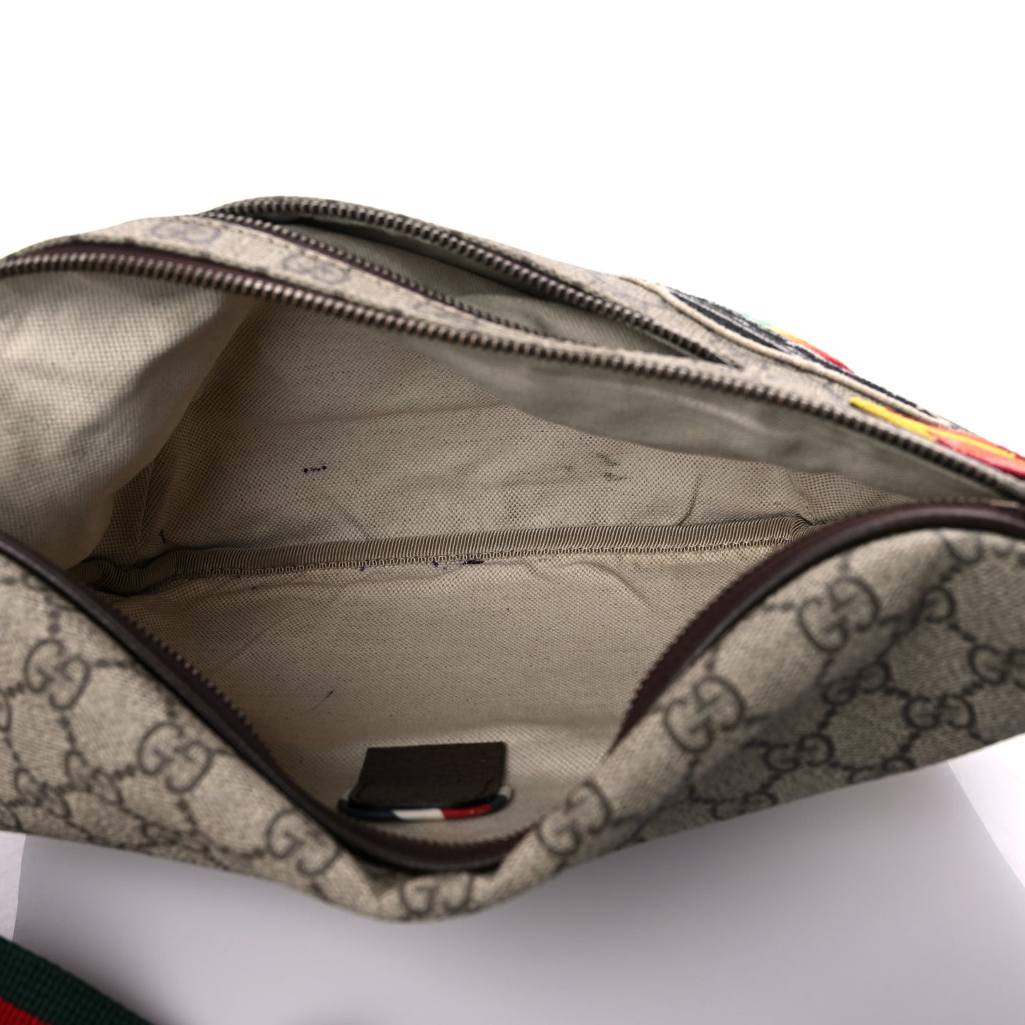 GG Supreme Monogram Courrier Belt Bag Beige New Acero