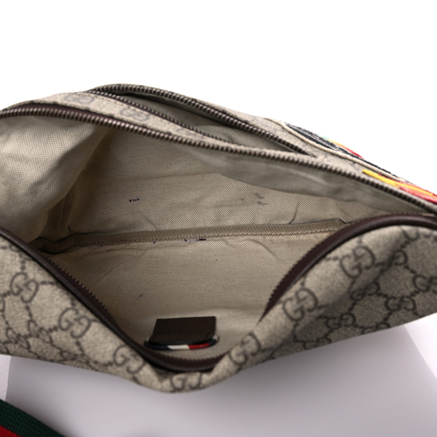 Gucci GG Supreme Monogram Courrier Belt Bag Beige New Acero 5 of 12