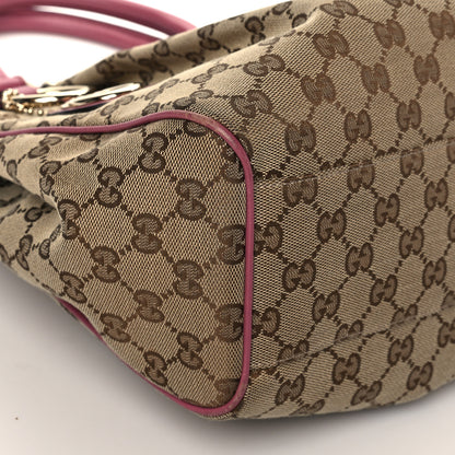 Gucci Monogram Margaux Calfskin Medium Sukey Tote Beige Ebony Vintage Rose 10 of 11