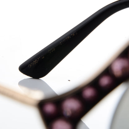 Gucci Metal Crystal Cat Eye Sunglasses GG0046/S Light Pink 7 of 10